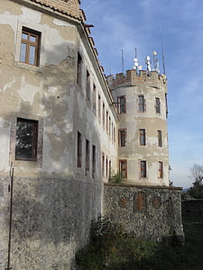 hrad, doubravská, Teplice, zgrada, arhitektura, dvorac, toranj