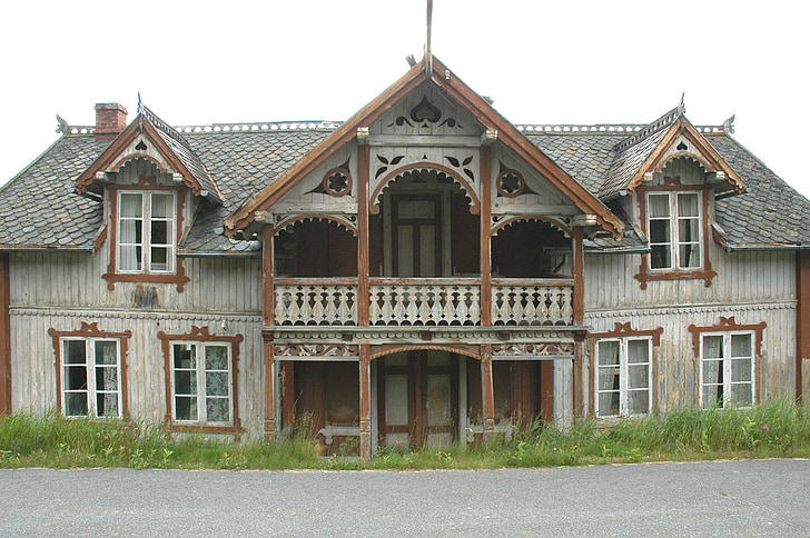 Norwegia, lesja, rumah, depopulasi