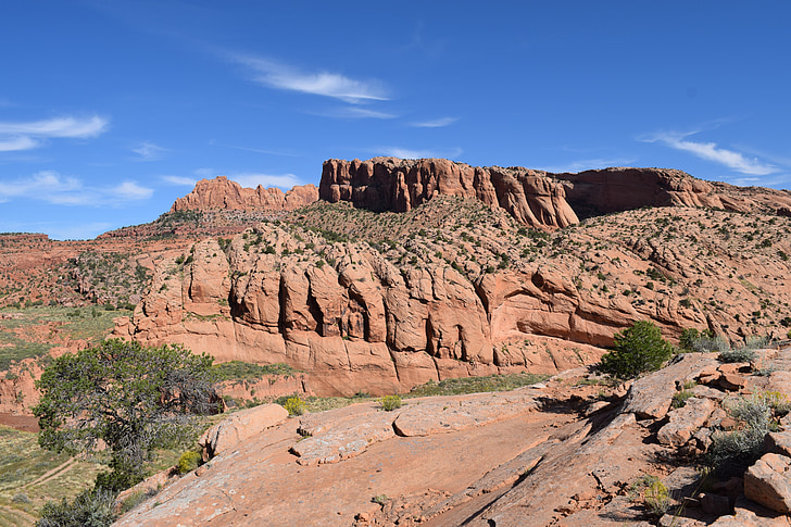 barat daya, Navajo, asli, perjalanan, gurun, pemandangan, Amerika Serikat