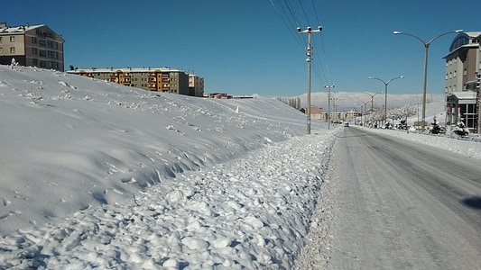 Erzurum, külm, talvel
