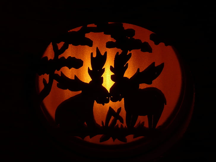 elche, carving, candle, advent, wood, wood carving, halloween