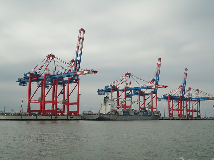 wilhelmshaven, north sea, jadeweserport, port, sea, port facility