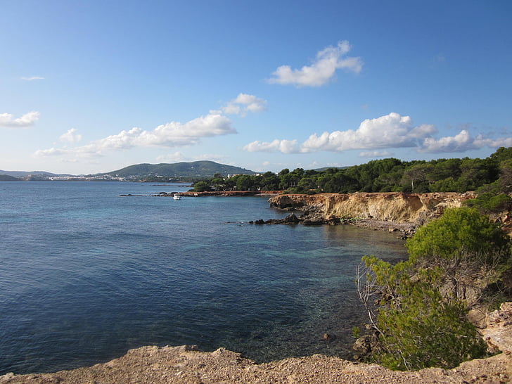 Ibiza, Baleárske ostrovy, Španielsko, more, Dovolenka, Dovolenka, vody