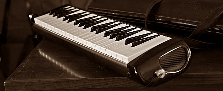 melodica, melodión, Suzuki pro-37, musical, piano, música, instrumento musical