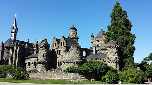 Castle, fal, erőd, a középkorban, épület, Knight's castle, építészet