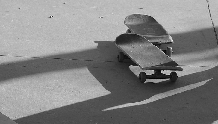 skateboard, Straat, radicale, buitenshuis, stoel