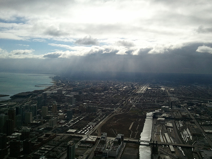 chicago, metropole, architecture, skyline, city, cityscape, tower