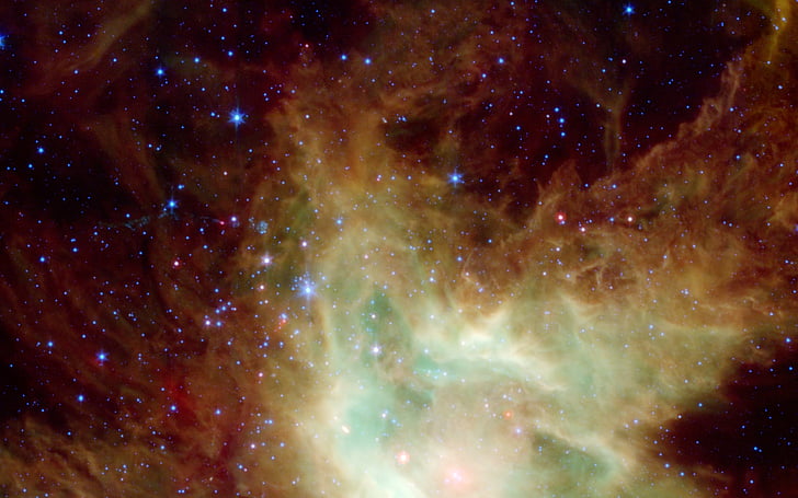 NGC 2264, Dark nebula, kegle nebula, stjernehobe, juletræ sternhaufen, diffuse tåge, konstellation unicorn