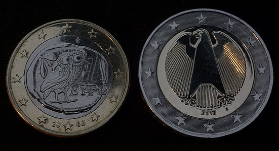 euro, Graikija, Vokietija, monetos, euro krizė