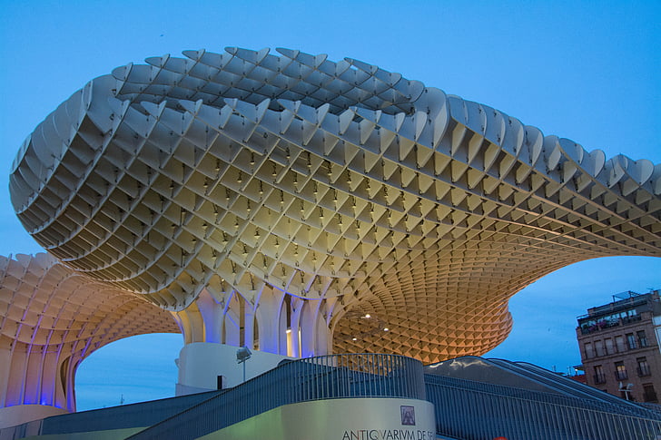 architettura, moderno, Siviglia, Spagna, Metropol parasol, Plaza de la 