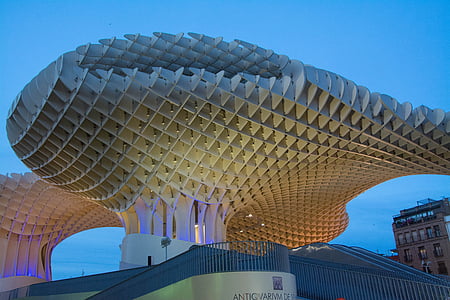 arkitektur, moderne, Sevilla, Spania, Metropol parasoll, Plaza de la encarnation