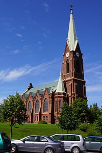 Finlandês, Mikkeli, Catedral, Igreja, arquitetura