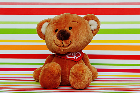 oso de, corazón, amor, gracioso, Teddy, afecto, osos