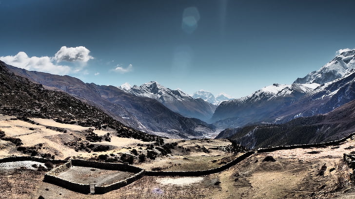 Asien, Nepal, Annapurna kredsløb, højde, Extreme, trekking, Trail