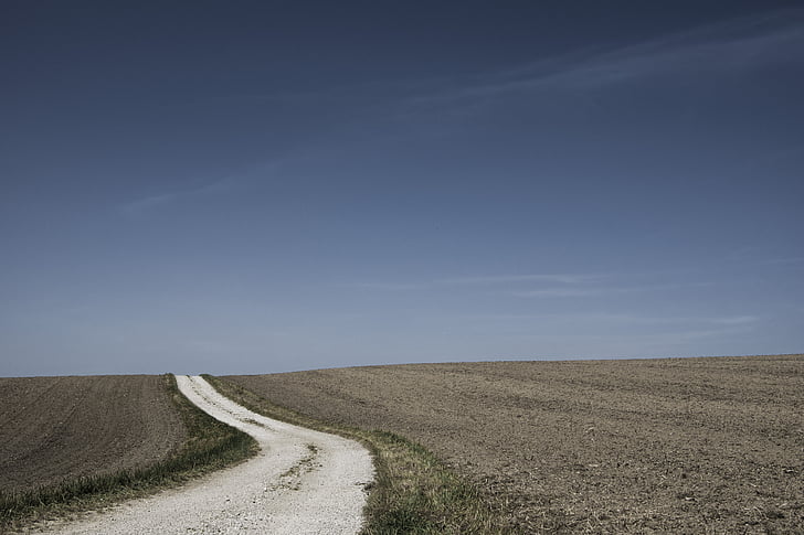 photography, road, daytime, blue, sky, nature, path