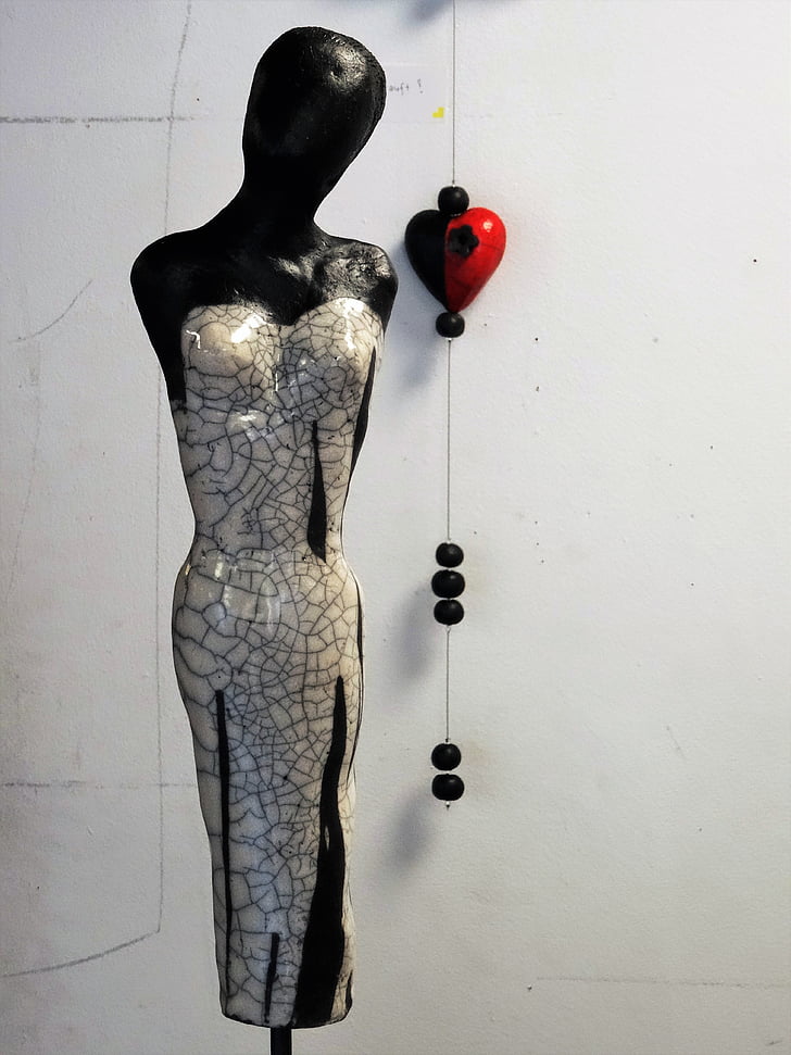 sculpture, lady, art, figure, stone figure
