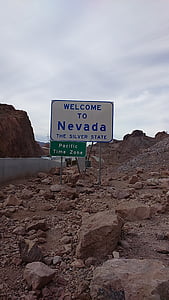 Hoover, Dam site, határ, Nevada, Arizona, Amerikai Egyesült Államok, Amerikai