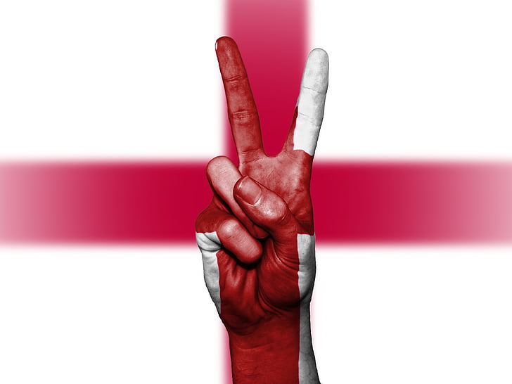Αγγλία, ειρήνη, χέρι, έθνος, φόντο, πανό, χρώματα