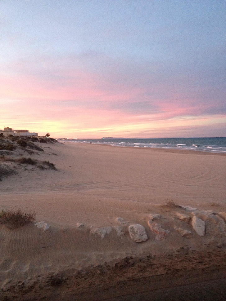 Beach, Sunset, Sky