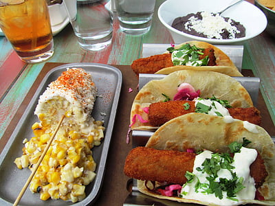 Taco, salsa, cibo, cibo messicano, ristorante, Boston, piccante