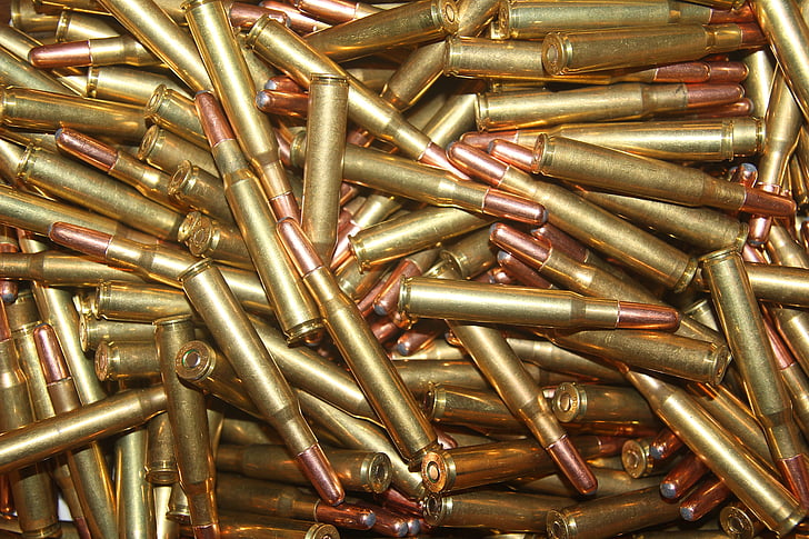 ammunition, 30-06, long arms ammunition, cartridges, floor, lead, brass