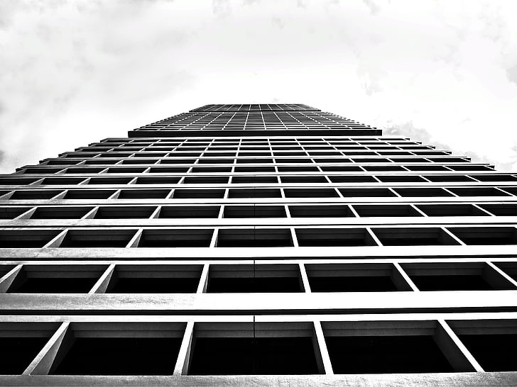 architecture, building, high-rise, low angle shot, perspective, modern, no people