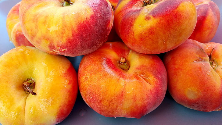 Peach, sano, frutta, cibo, freschezza, maturi, rosso