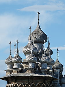 Gereja, kubah, Rusia, kayu, bangunan, secara historis, Kishi