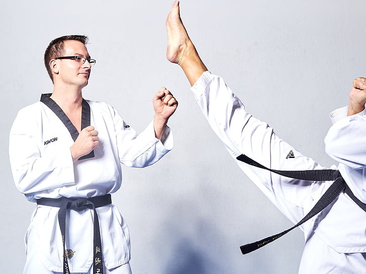 taekwondo, fight, kick, leg, men, healthcare And Medicine, doctor