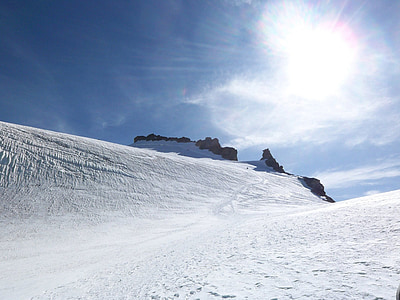 Gran paradiso, Mountain, Alpy, horolezectvo, sneh, cordee