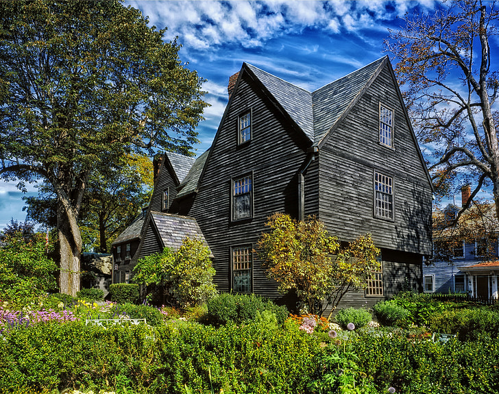 Haus mit sieben Giebeln, Salem, Massachusetts, nach Hause, Wahrzeichen, historische, Architektur