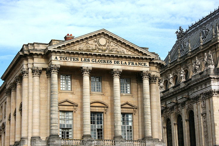Pałac w Wersalu, Versailles, Pałac, Francja, Architektura, słynne miejsca, na zewnątrz budynku
