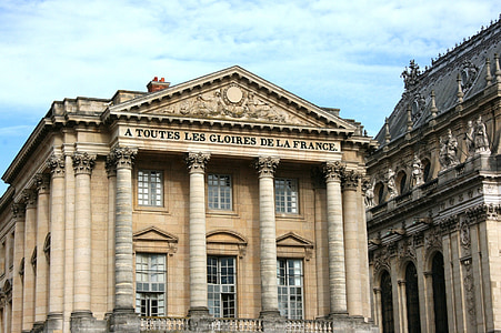 slottet i versailles, Versailles, Palace, Frankrike, arkitektur, berömda place, byggnaden exteriör