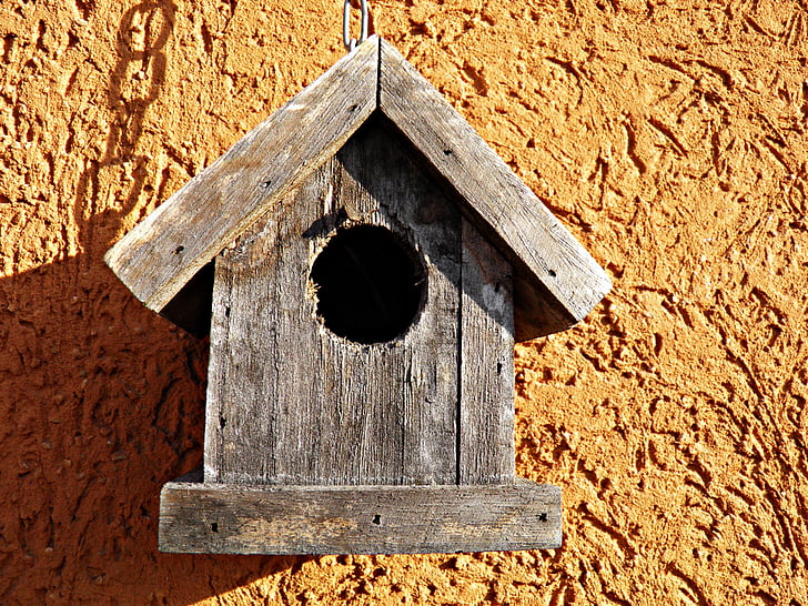 Vogelhaus, aus Holz, Haus, Vogelhaus, Vogel, tierische nest, Holz - material