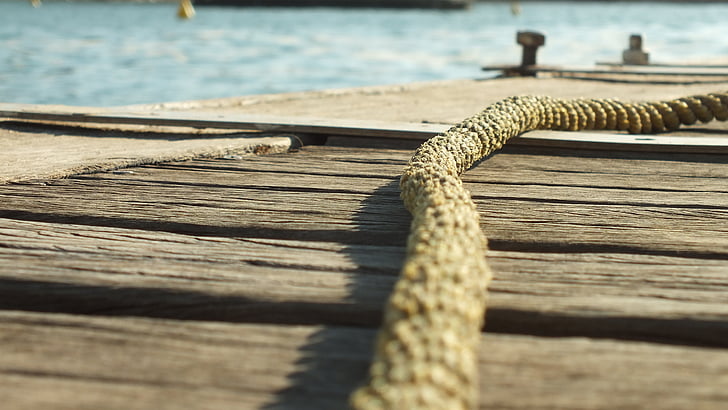 rope, deck, sea, maritime, wood, macro
