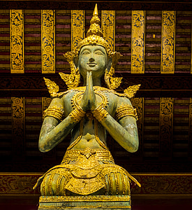 déité, prier, complexe de Temple, Temple, Thaïlande du Nord