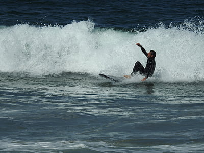 surfer, surf, Ωκεανός, σέρφινγκ, σανίδα του σερφ, παραλία, κύμα