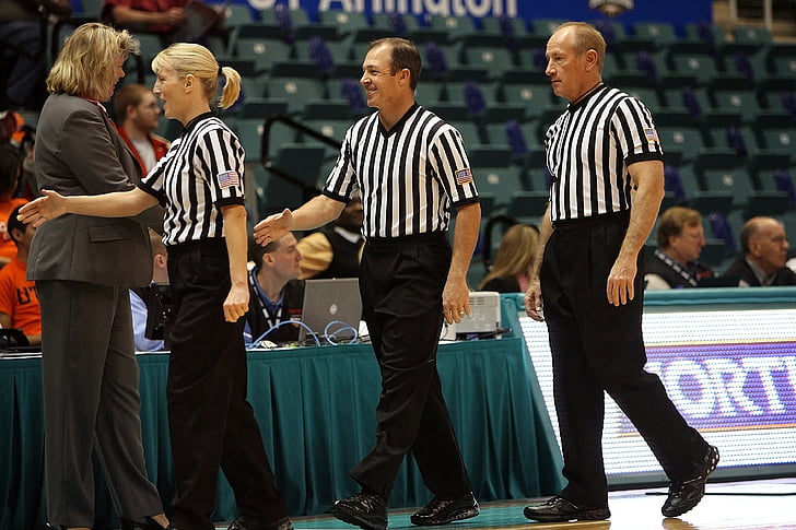 basketball officials, referees, game, authority, stripped, ref, uniform