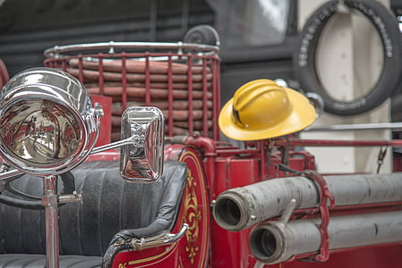 fogo, caminhão de bombeiros, antiguidade, retrô, vermelho, Automático, Oldtimer
