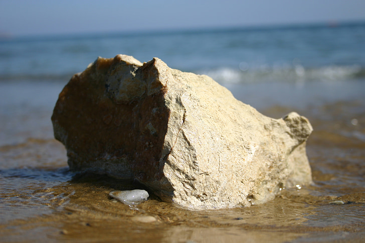 a kövek, Görögország, Kréta, a parton, Beach