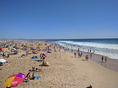 pláž, Costa da caparica, Portugalsko