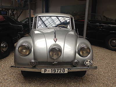 vieille voiture, automobile, Retro, conception, Prague, Musée, technique