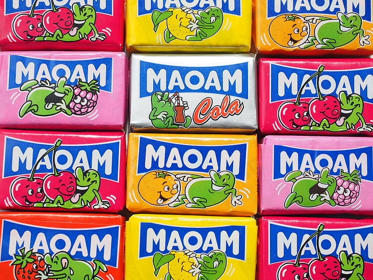 maoam, chewy kẹo, vị ngọt, đường, bánh kẹo, màu sắc, đầy màu sắc