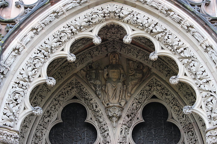 Viduramžiais, portalas, bažnyčia, įėjimas, viduramžių, arka, Architektūra