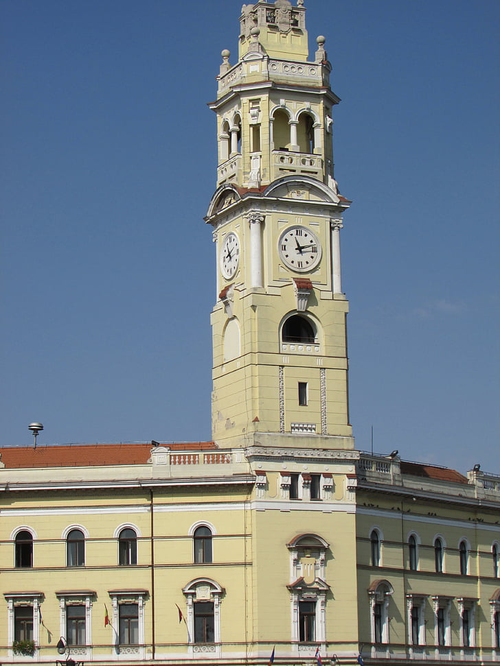 city hall, tower, oradea, center, transylvania, crisana