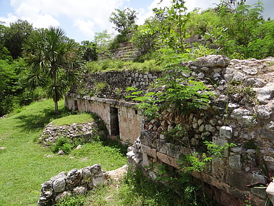 Maya, Maya, kuno, Meksiko, budaya, batu, Yucatan