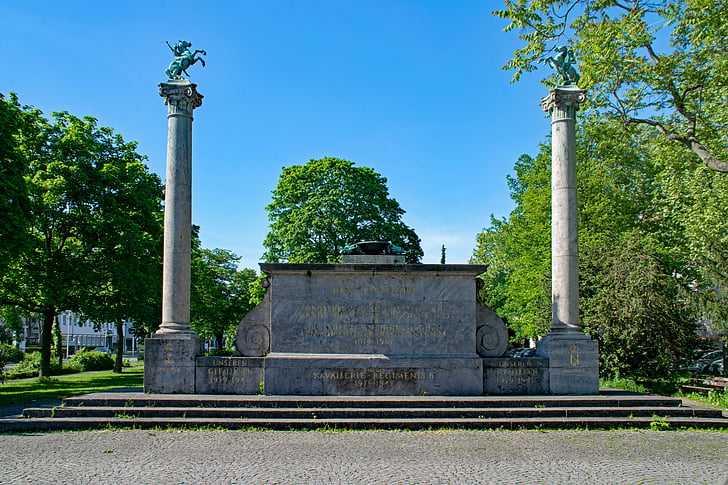 Landgraf-philipps-rendszer, Darmstadt, Hesse, Németország-emlékmű, emlékmű, háború, katonák