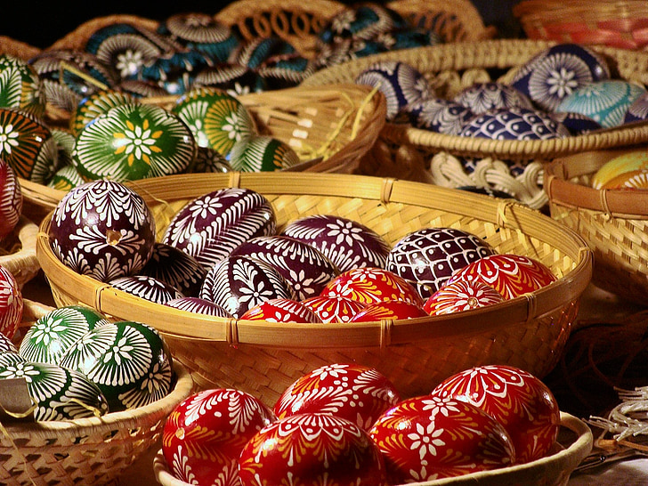 Semana Santa, huevos de Pascua, artes artes, decoración, Color