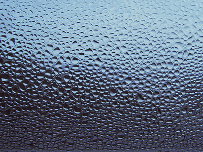 Капене, Прозорец, без, дъждовните капки, стъкло
