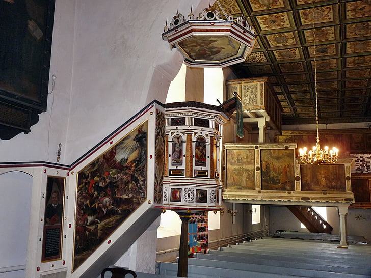 church, pulpit, sebnitz